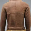 Morris WW2 Brown SF Bomber Flying Leather Jacket Back