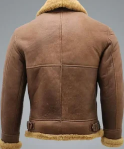 Morris WW2 Brown SF Bomber Flying Leather Jacket Back