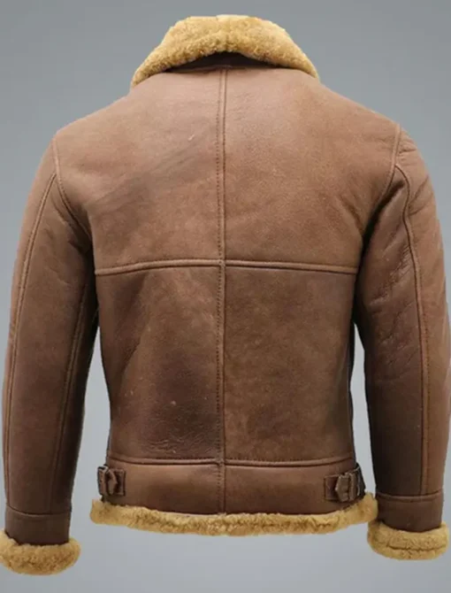 Morris WW2 Brown SF Bomber Flying Leather Jacket Back