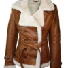 Rachael Aviator Double Breasted Leather Jacket