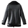 Rivera Shearling Sheepskin Leather Jacket Back