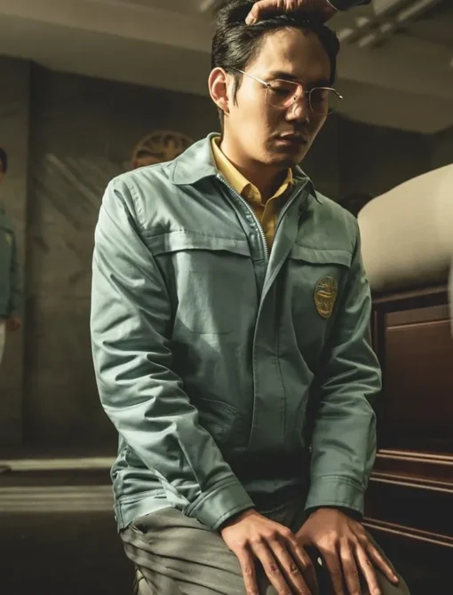 Ryu Kyung-soo Hellbound Cotton Green jacket Front