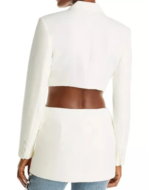 Shop Abigail Selling The City White Cut Out Blazer