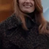 Stana Katic Murder in a Small Town Print Coat