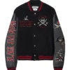 Stegaro Pirate Sea Rider Black Varsity Jacket