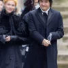 The Essex Serpent Frank Dillane Navy Blue Wool Coat Front