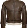 Vanessa Shearling Sheepskin Brown Jacket Back