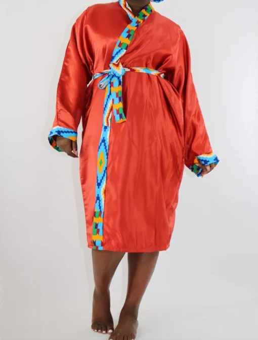 African Kimono Robe Front