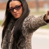 Ariana Debose Love Hurts Leopard Coat