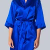 Blue Kimono Robe Front