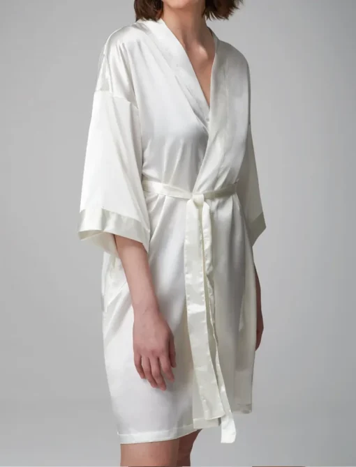 Bridal Kimono Robe White