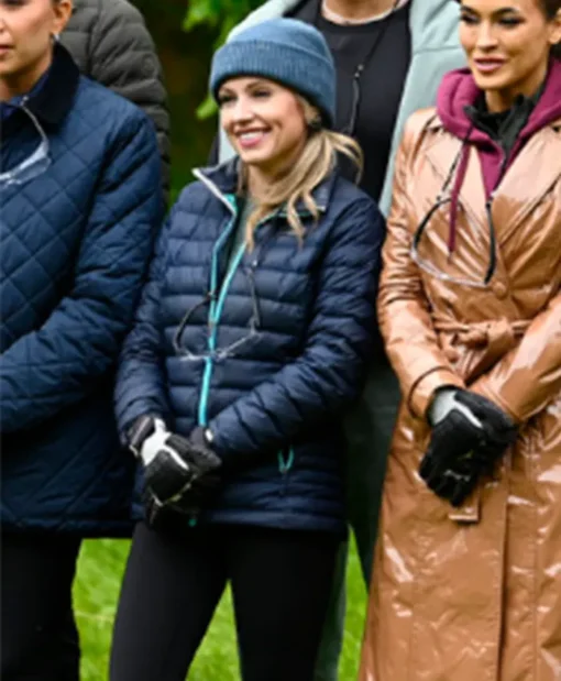 Britney Haynes The Traitors US Blue Puffer Jacket