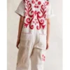 Buy Caroline Lagerfelt Sweet Magnolias S04 Red Floral Jumpsuit