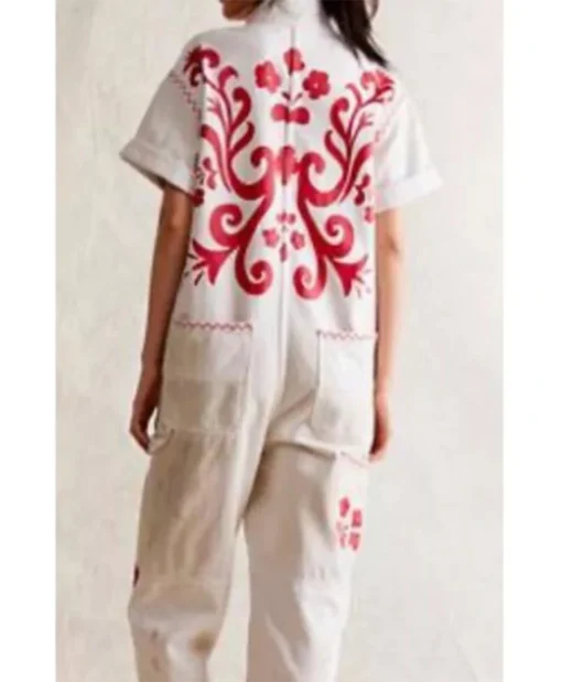 Buy Caroline Lagerfelt Sweet Magnolias S04 Red Floral Jumpsuit