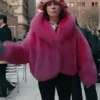 Buy Carrie Preston Elsbeth S02 Pink Fur Coat