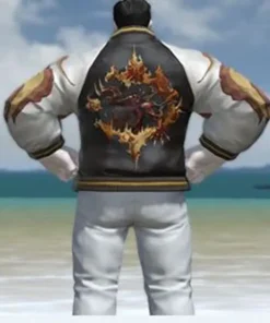 Buy Final Fantasy XIV Inferno Bomber Leather Jacket Sale
