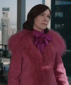 Carrie Preston Elsbeth S02 Pink Fur Coat