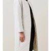 Carrie Preston TV Series Elsbeth Season 02 Elsbeth Tascioni White Quilted Coat