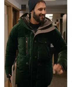 Cédric Bellanger SUPER MÂLES Green Hooded Jacket