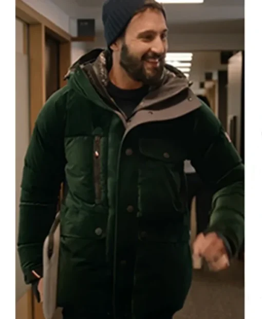 Cédric Bellanger SUPER MÂLES Green Hooded Jacket