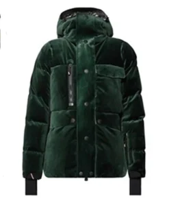 Cédric Bellanger SUPER MÂLES Green Hooded Jacket For Sale