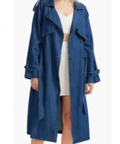 Chanelle Apple Cider Vinegar S01 Denim Trench Coat For Sale