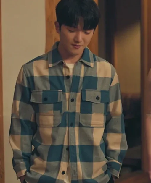 Dae’s XO Kitty S02 Blue Check Shirt