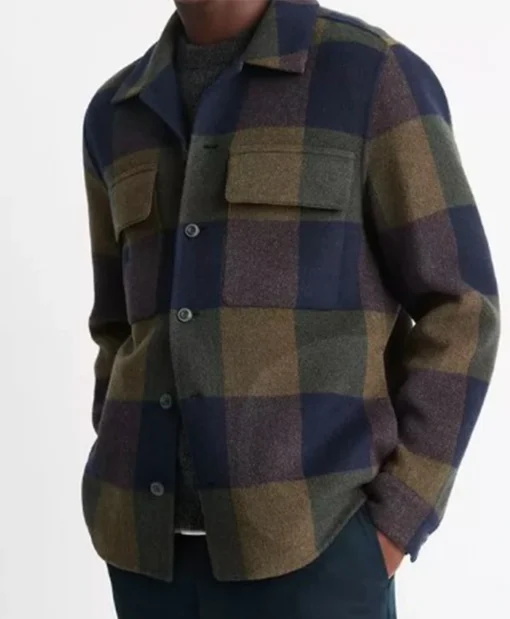 Denis Leary Going Dutch Plaid Shacket For Sale