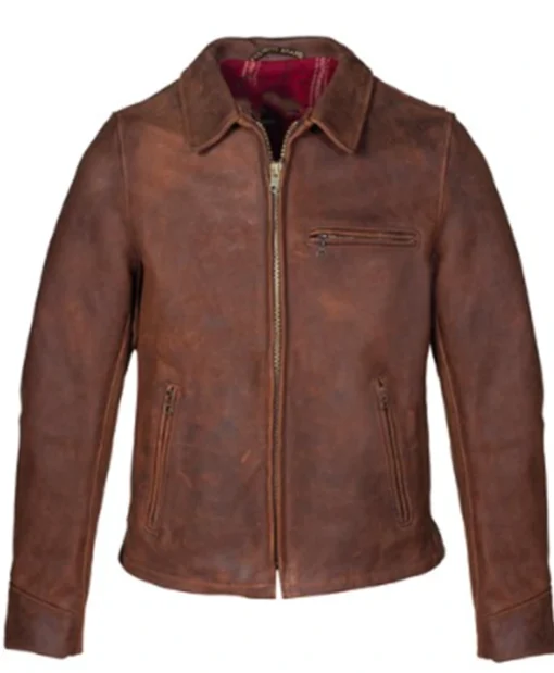 Dom Pascal Chicago Fire S13 Brown Leather Jacket - Image 2