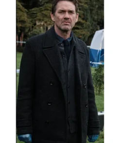 Dougray Scott The Crow Girl Black Wool Coat