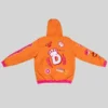 Dunkings Premium Lined Orange Pullover Hooded Jacket