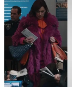 Elsbeth S02 Carrie Preston Fur Long Coat