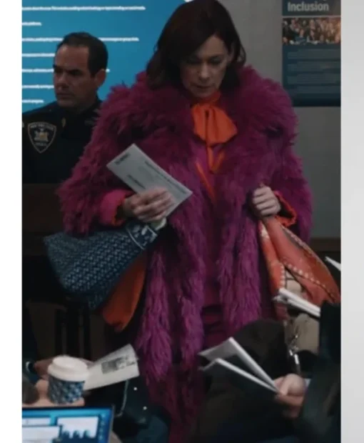 Elsbeth S02 Carrie Preston Fur Long Coat