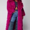 Elsbeth S02 Carrie Preston Fur Long Coat For Sale