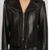 Elsbeth S02 Regina Black Leather Jacket For Sale