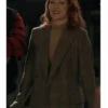 Emily Tennant The Wish Swap Grey Plaid Blazer