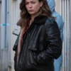 Eve Myles The Crow Girl Black Leather Jacket For Sale