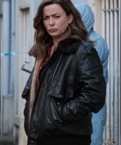 Eve Myles The Crow Girl Black Leather Jacket For Sale