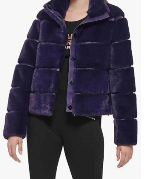 Ghosts US S04 Bela Purple Fur Jacket - Image 2