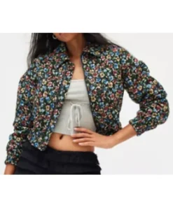 Gia Elsbeth S02 Floral Bomber Jacket For Women