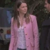 Gilmore Girls S04 Lauren Graham Pink Long Coat pose