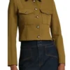 Helen Decatur Sweet Magnolias S04 Green Cropped Jacket For Sale