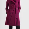 Helen Decatur Sweet Magnolias S04 Purple Trench Coat For Sale