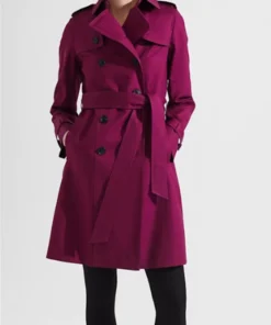 Helen Decatur Sweet Magnolias S04 Purple Trench Coat For Sale