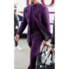 Jalen Hurts Super Bowl 2025 Royal Purple Suit