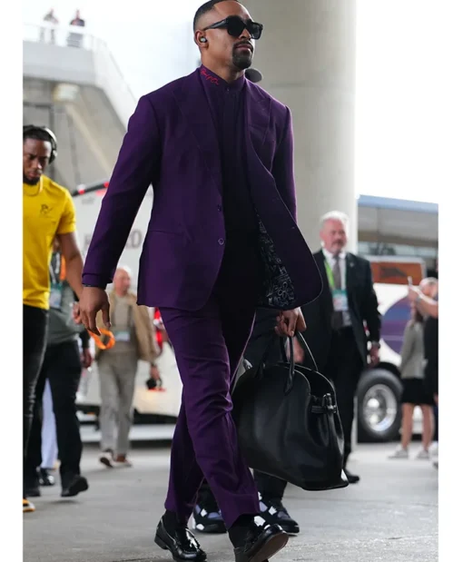 Jalen Hurts Super Bowl 2025 Royal Purple Suit For Sale