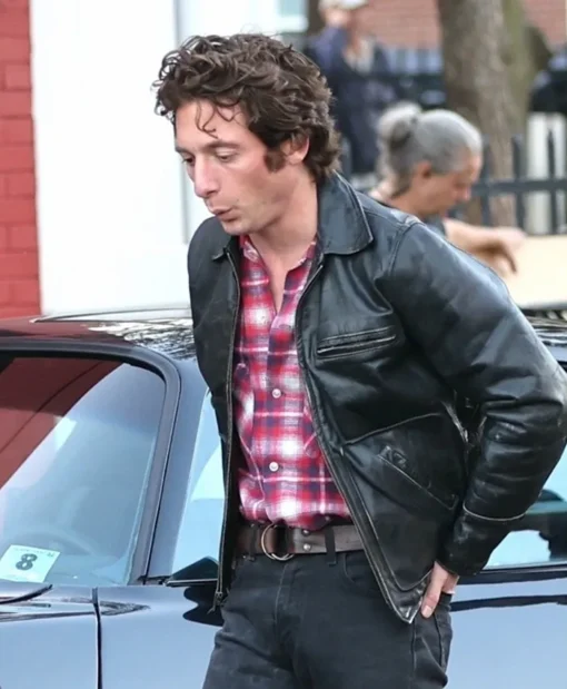 Jeremy Allen White Deliver Me from Nowhere Leather Jacket For Sale