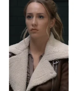 Josslyn Jacks General Hospital Shearling Biker Jacket