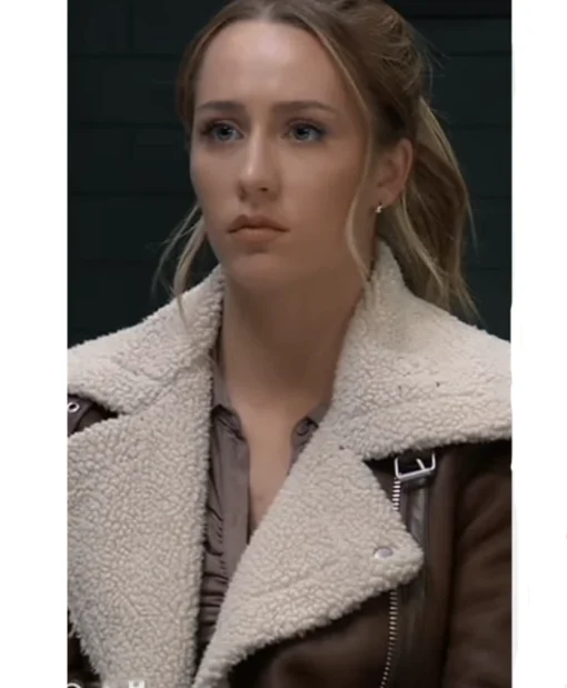 Josslyn Jacks General Hospital Shearling Biker Jacket