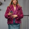 Kaitlin Olson High Potential S01 Pink Leopard Print Jacket